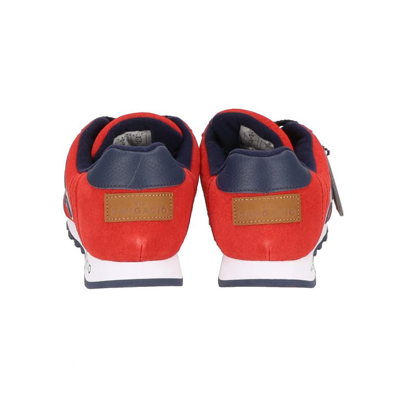 via sangacio ヴィア サンガチョ/loカットスニーカー 赤xネイビー swd//Sランク/75