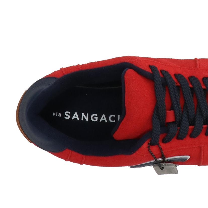 via sangacio ヴィア サンガチョ/loカットスニーカー 赤xネイビー swd//Sランク/75