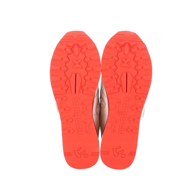 via SANGACIO ヴィあ サンガチョ/loカットスニーカー にゅ 白レザーx赤//Sランク/75