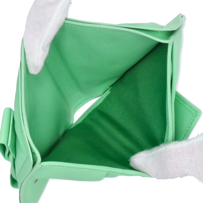 SalvadoreFerragamo/ビバボウリボンミニウォレット/フレッシュミント/220288//ABランク/85