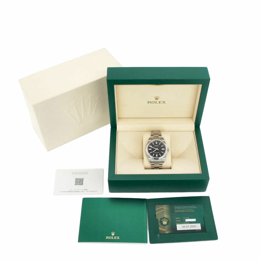 ROLEX ロレックス/オイスターパーペチュアル41・ブラック/ランダム番/124300//1V1*****/SAランク/75