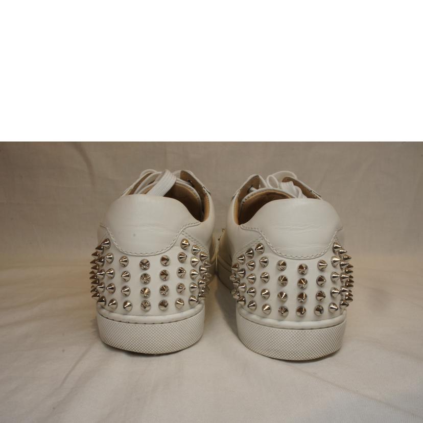 C.Louboutin ルブタン/SEAVASTE 2 FLAT CALF スタッズレザースニーカーホワイト/1191473//ABランク/92