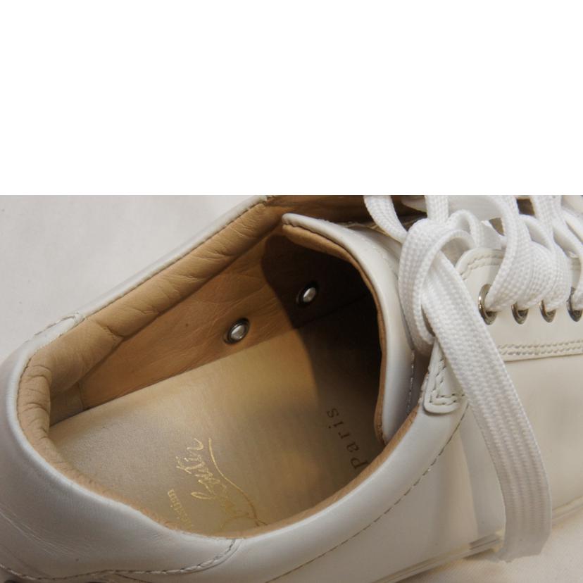 C.Louboutin ルブタン/SEAVASTE 2 FLAT CALF スタッズレザースニーカーホワイト/1191473//ABランク/92