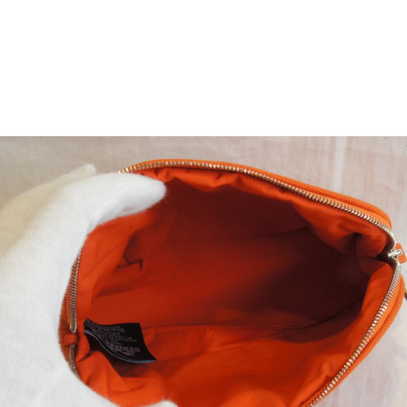 HERMES エルメス/ボリードポーチ/オレンジキャンバス//SAランク/92