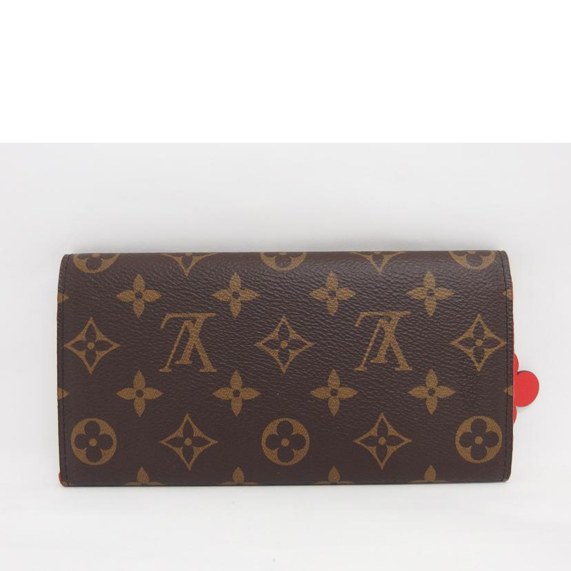 LV ルイ・ヴィトン/ポルトフォイユ・エミリー/モノグラム/ルージュ/M62941//SN3***/Aランク/04