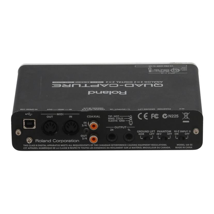 Roland ローランド /USBオーディオインターフェース/UA-55 QUAD-CAPTURE//E5C0959/BCランク/78