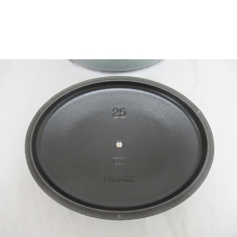 LE CREUSET/25cm両手鍋/ココット・オーバル//SAランク/63