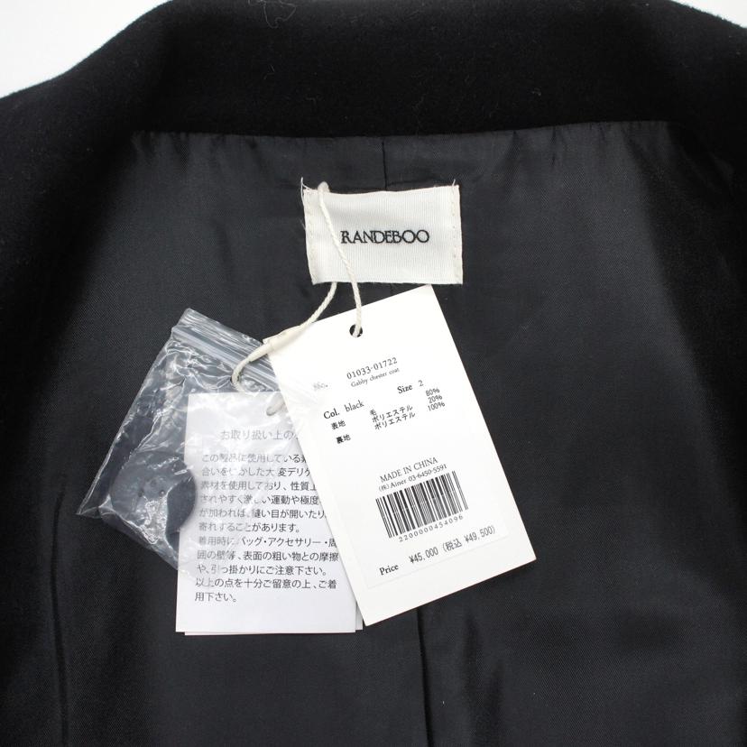 RANDEBOO ランデブー/RANDEBOO/チェスターコート/黒/2/01033-01722//ABランク/06