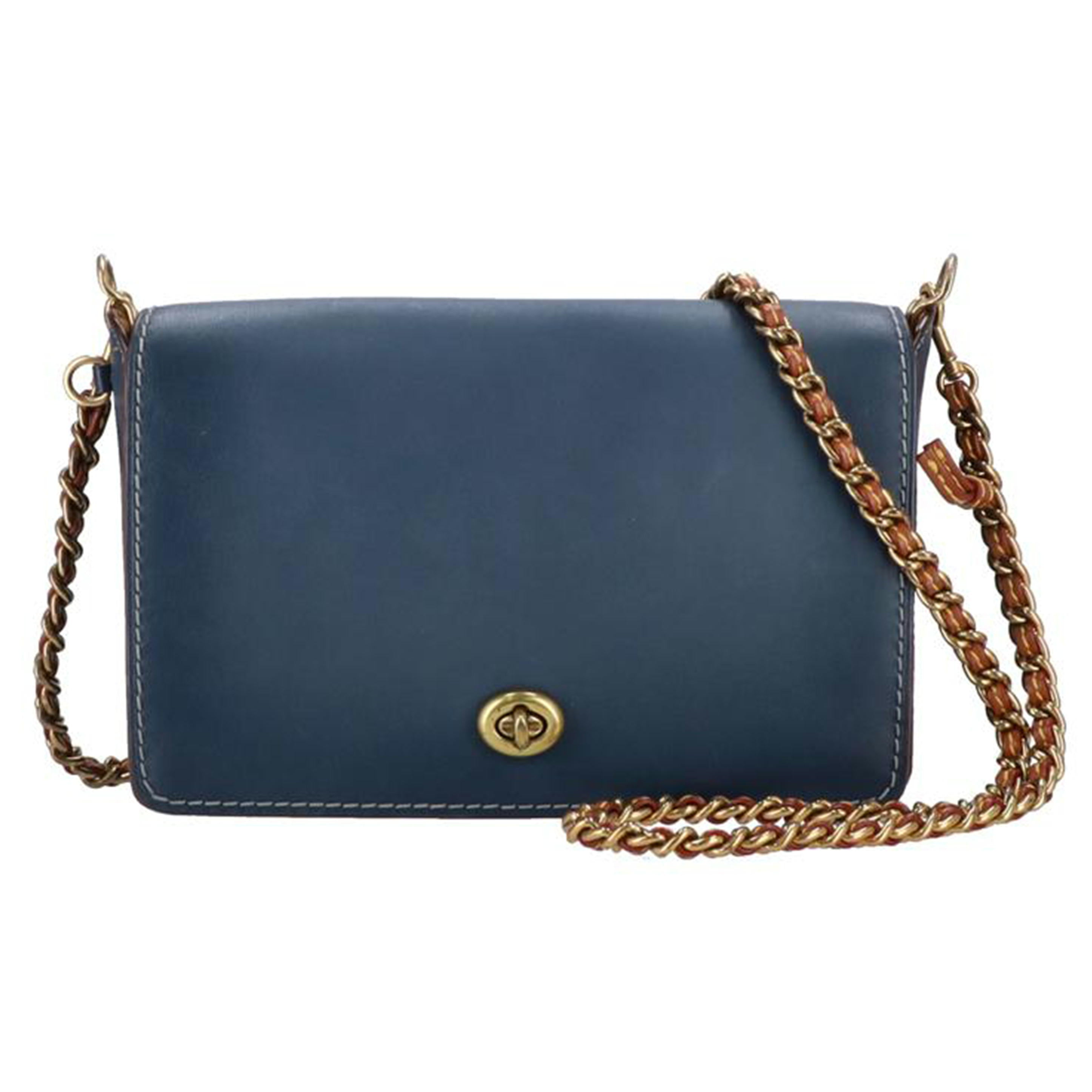 COACH /グラブタンレザーディンキーショルダーバッグ/20215//DK/Aランク/22