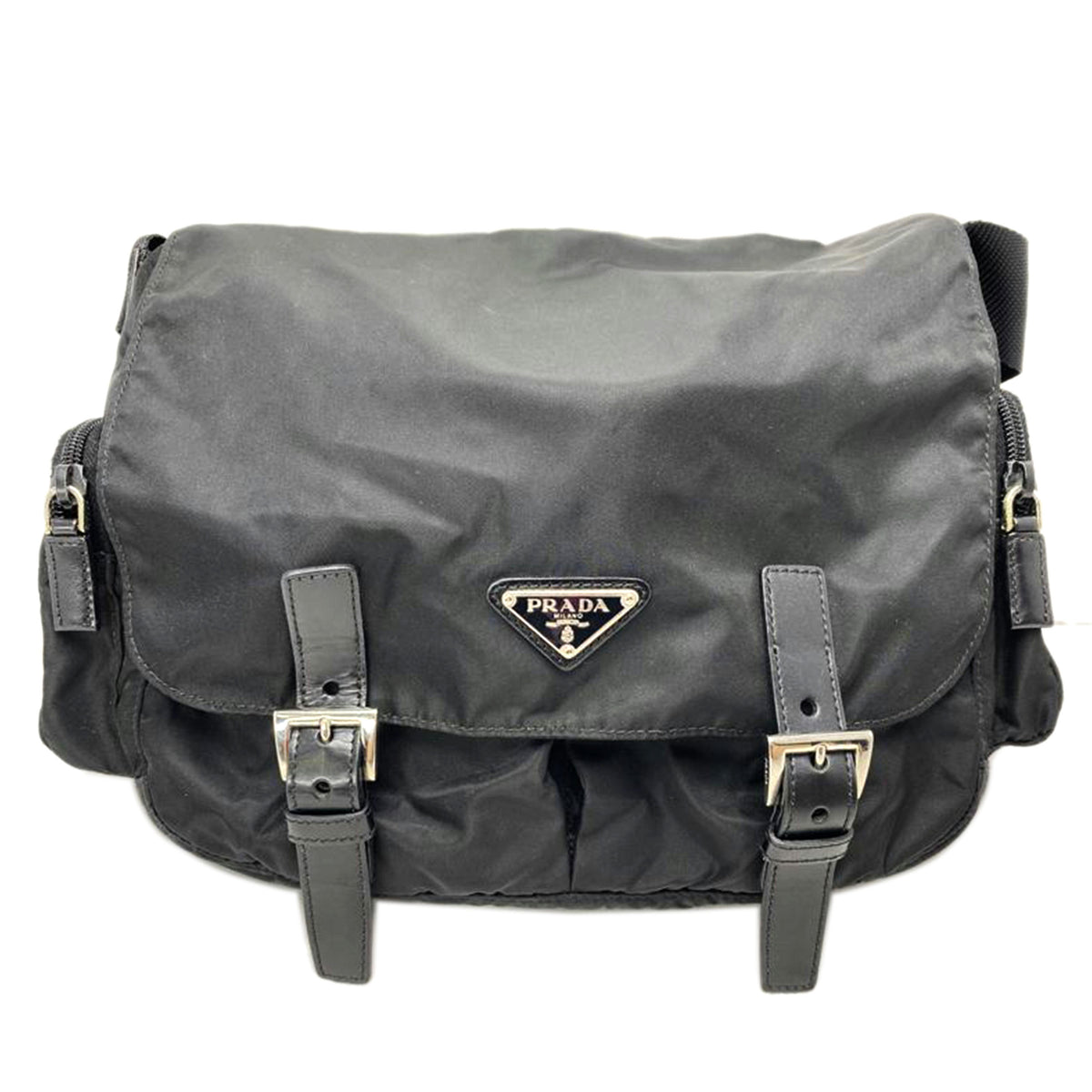 PRADA プラダ/ジップバックルメッセンジャーバッグ//Bランク/52