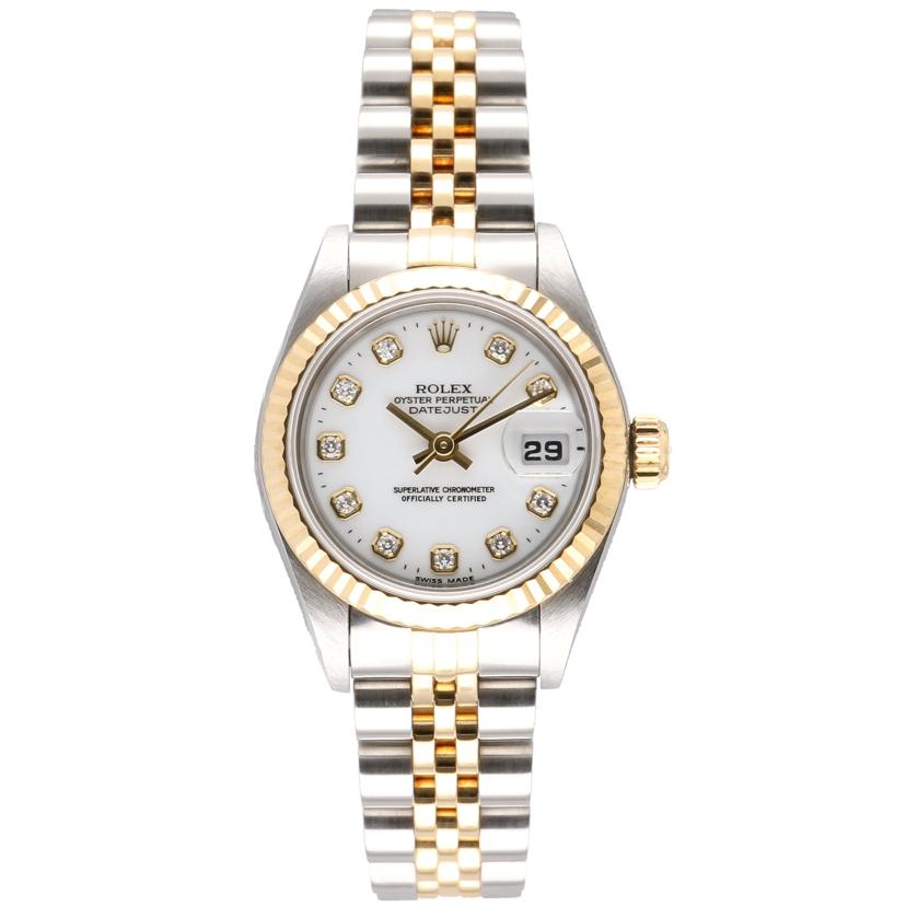 ROLEX ロレックス/デイトジャスト10P新ダイヤ/レディース/ホワイト/69173//W85***********/ABランク/75