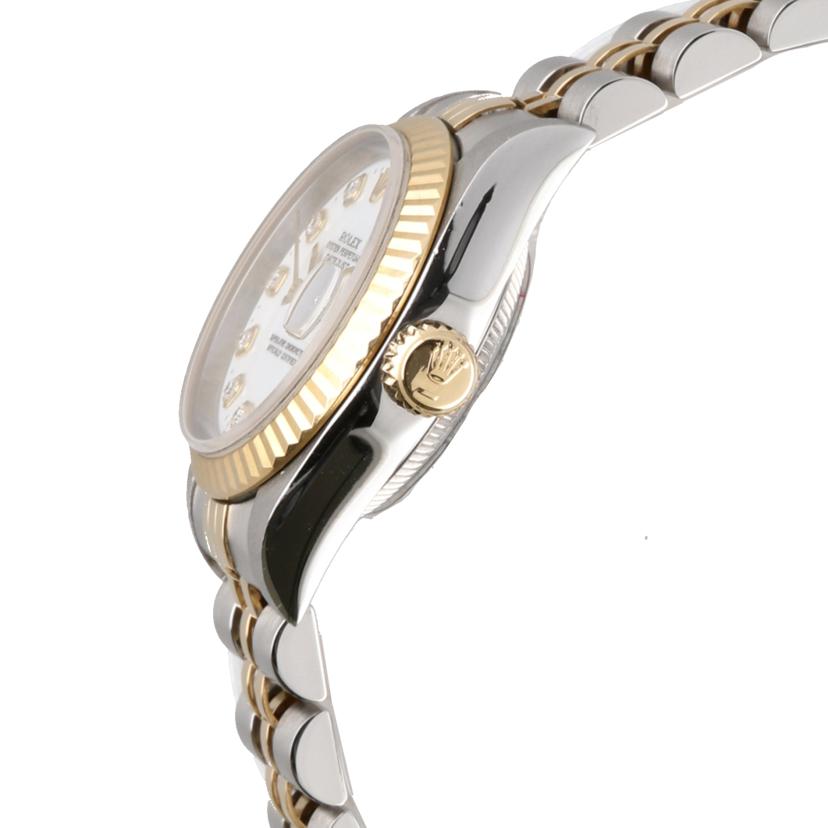 ROLEX ロレックス/デイトジャスト10P新ダイヤ/レディース/ホワイト/69173//W85***********/ABランク/75