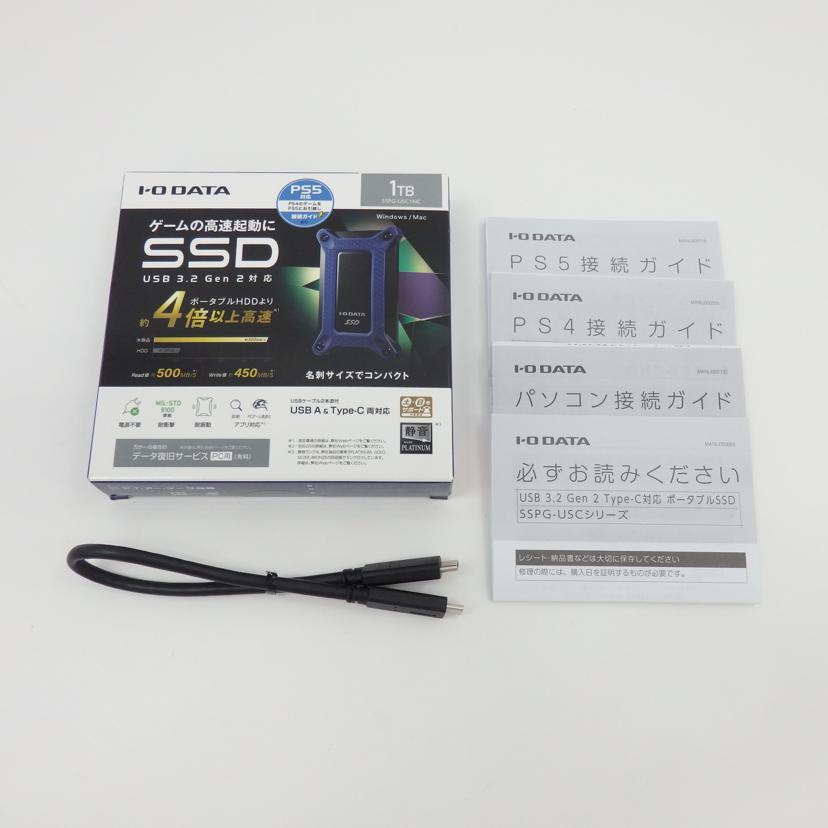 I O DATA アイ・オー・データ/1TB SSD/SSPG-USC1NC//Aランク/77