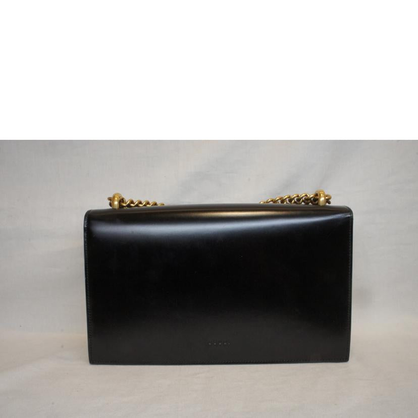 GUCCI グッチ/パイソンリボンタイガーエンブレムレザーチェーンショルダー/432411//493***/Aランク/92