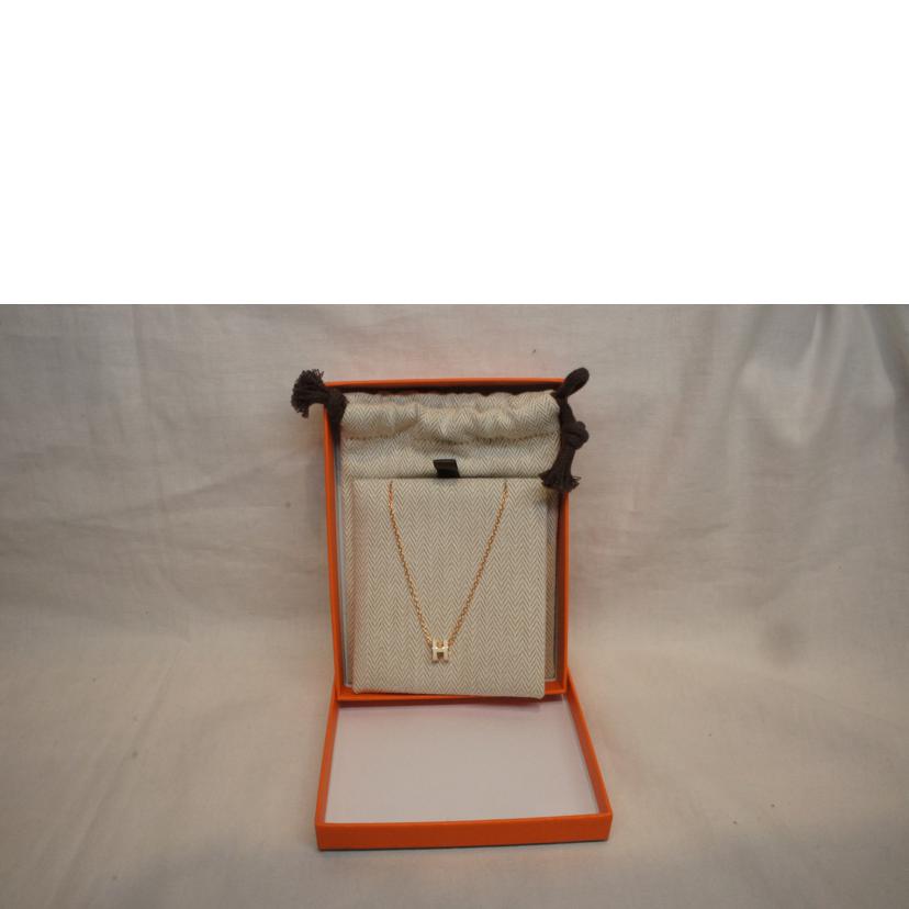 HERMES エルメス/ミニポップアッシュ/Hネックレス/ホワイトPG//SAランク/92