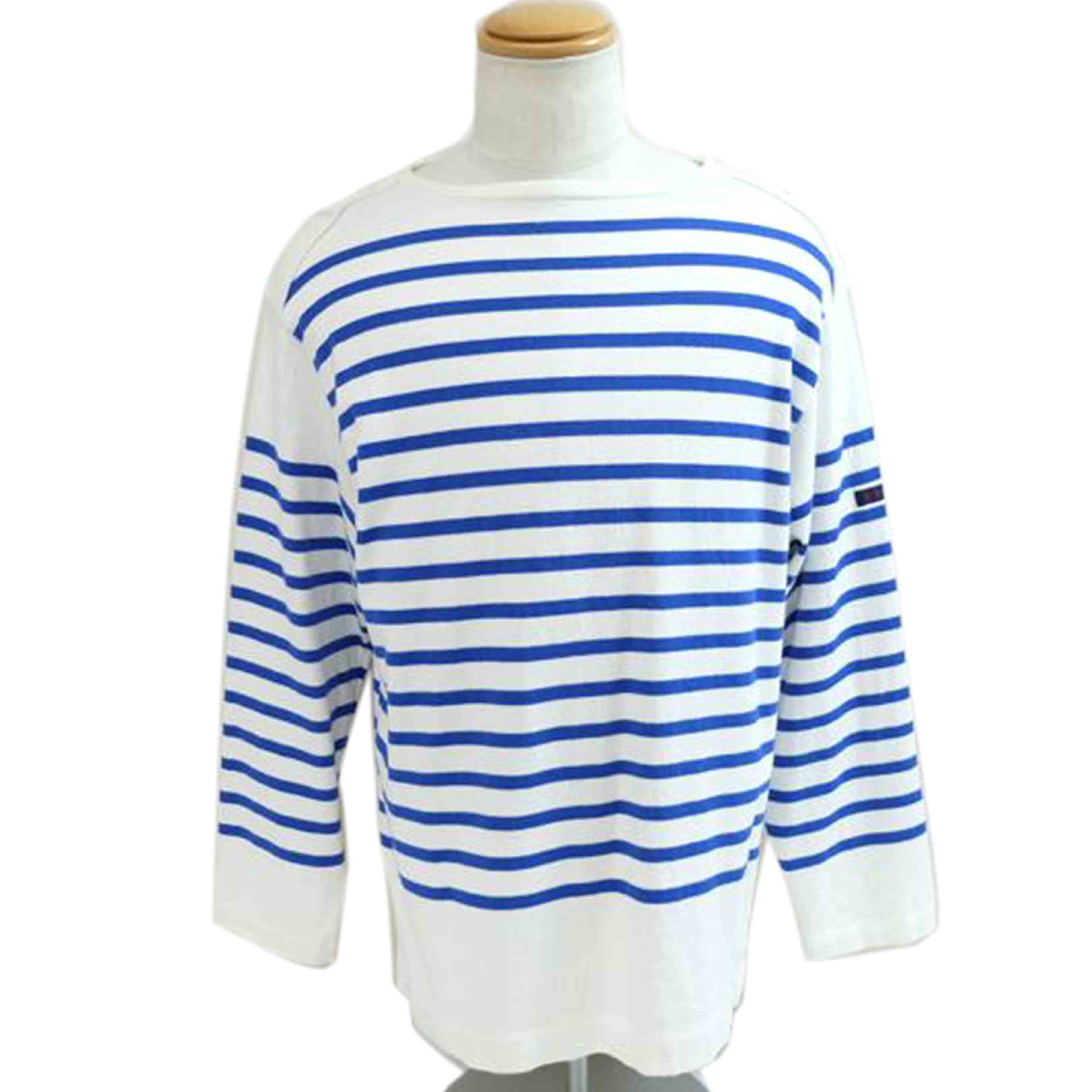 Yonetomi×BLUE BLUE ヨネトミ/ウェーブコットンパネルボーダーバスクセーター/1000851//Bランク/71