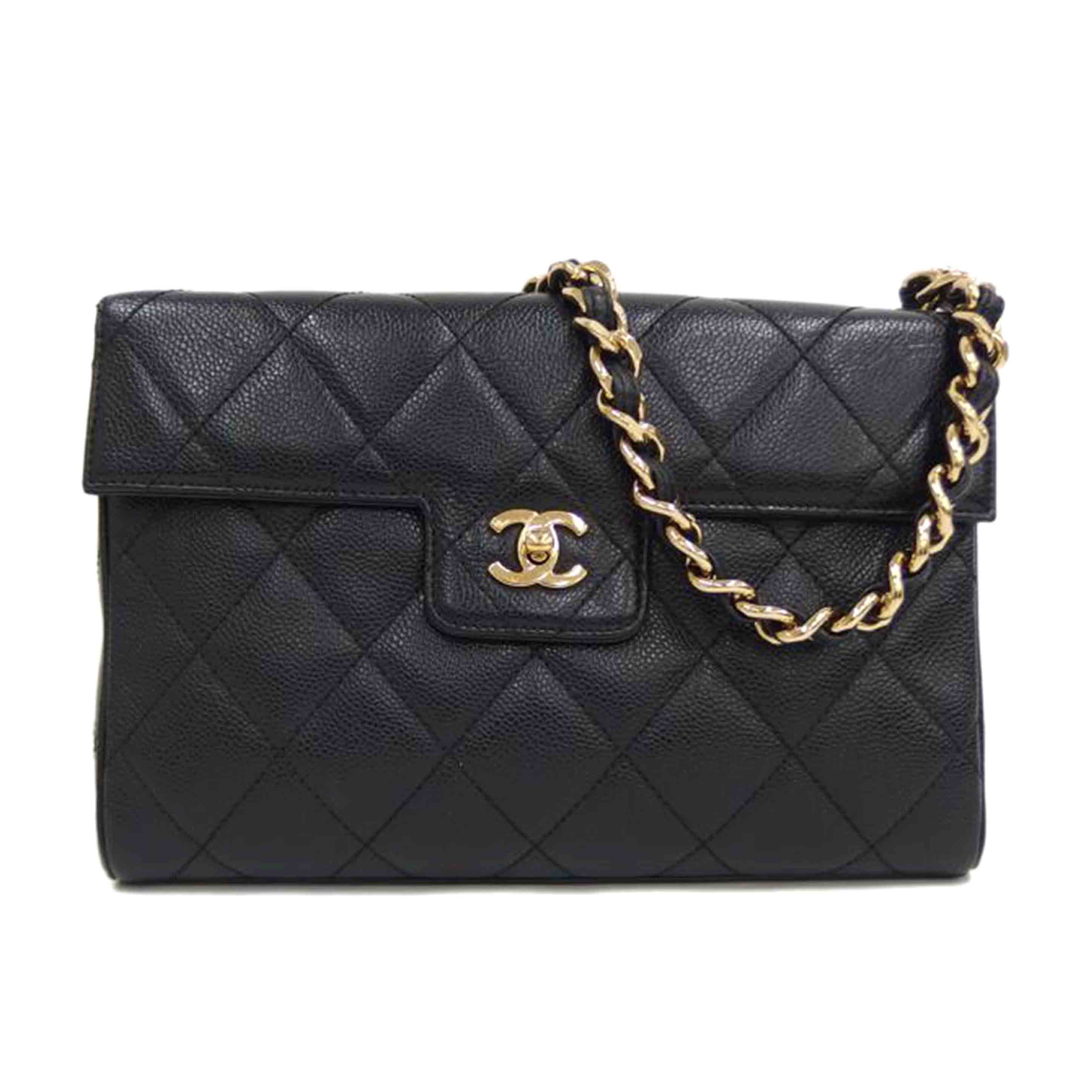 CHANEL シャネル/ターンロック/チェーンショルダー/キャビアスキン/ //ABランク/82