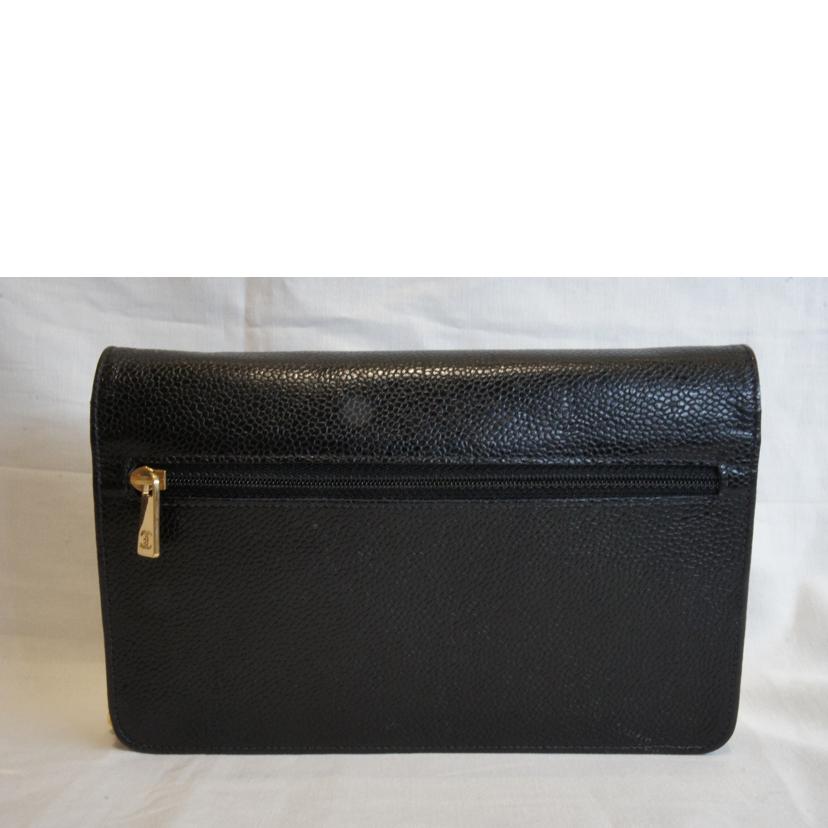 CHANEL シャネル/ココマークキャビアスキンチェーンウォレット//769****/ABランク/92