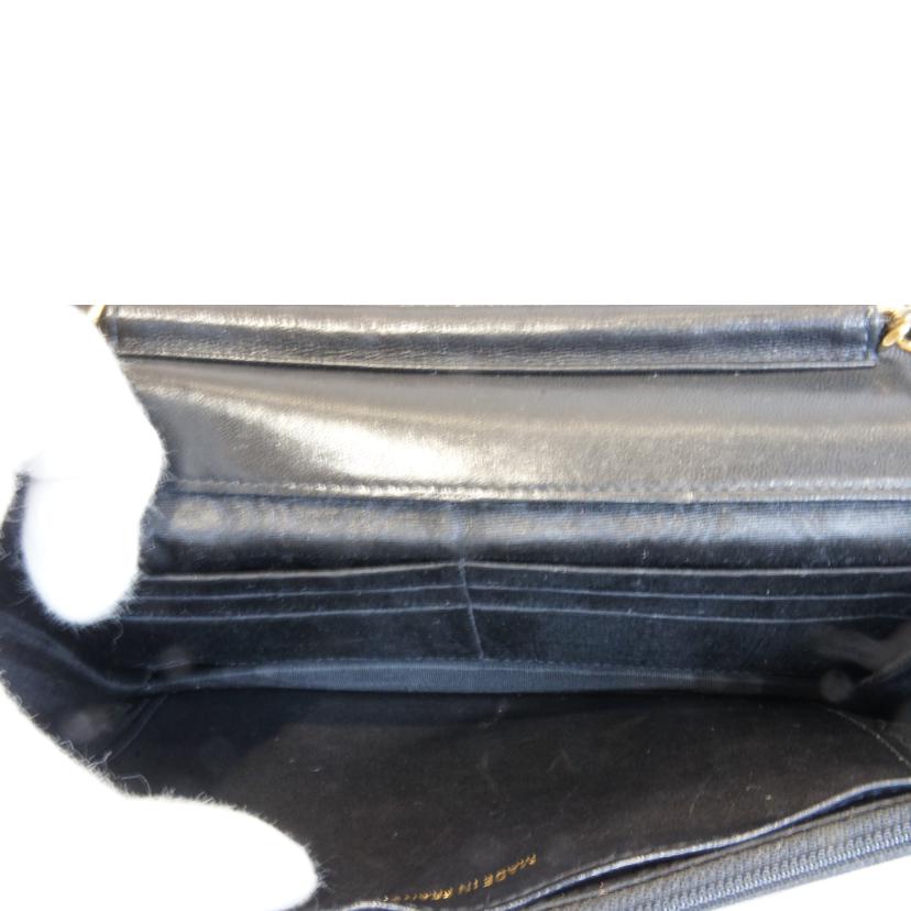 CHANEL シャネル/ココマークキャビアスキンチェーンウォレット//769****/ABランク/92