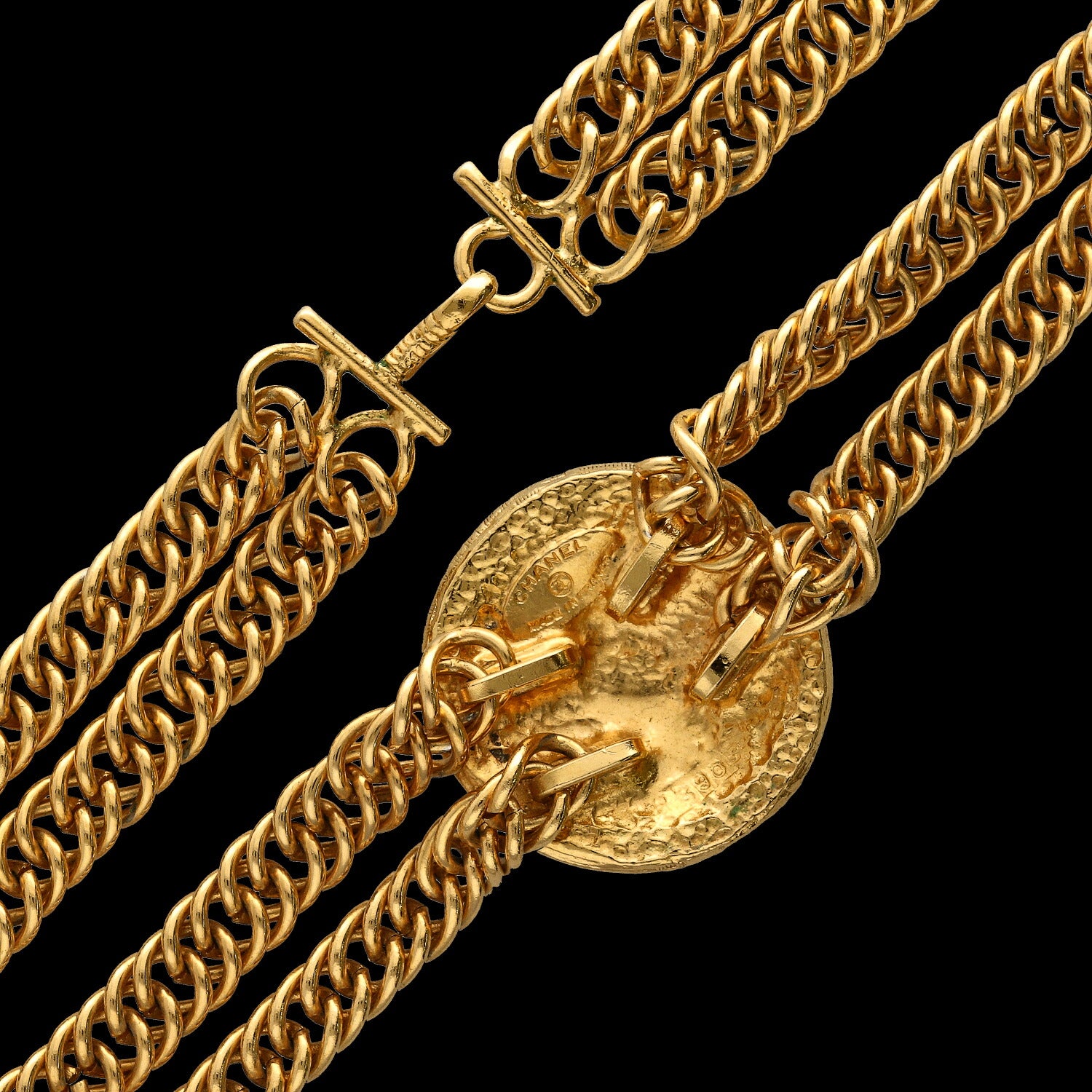 CHANEL シャネル/ココマークメダリオンネックレスGP/40cm//390*/ABランク/84