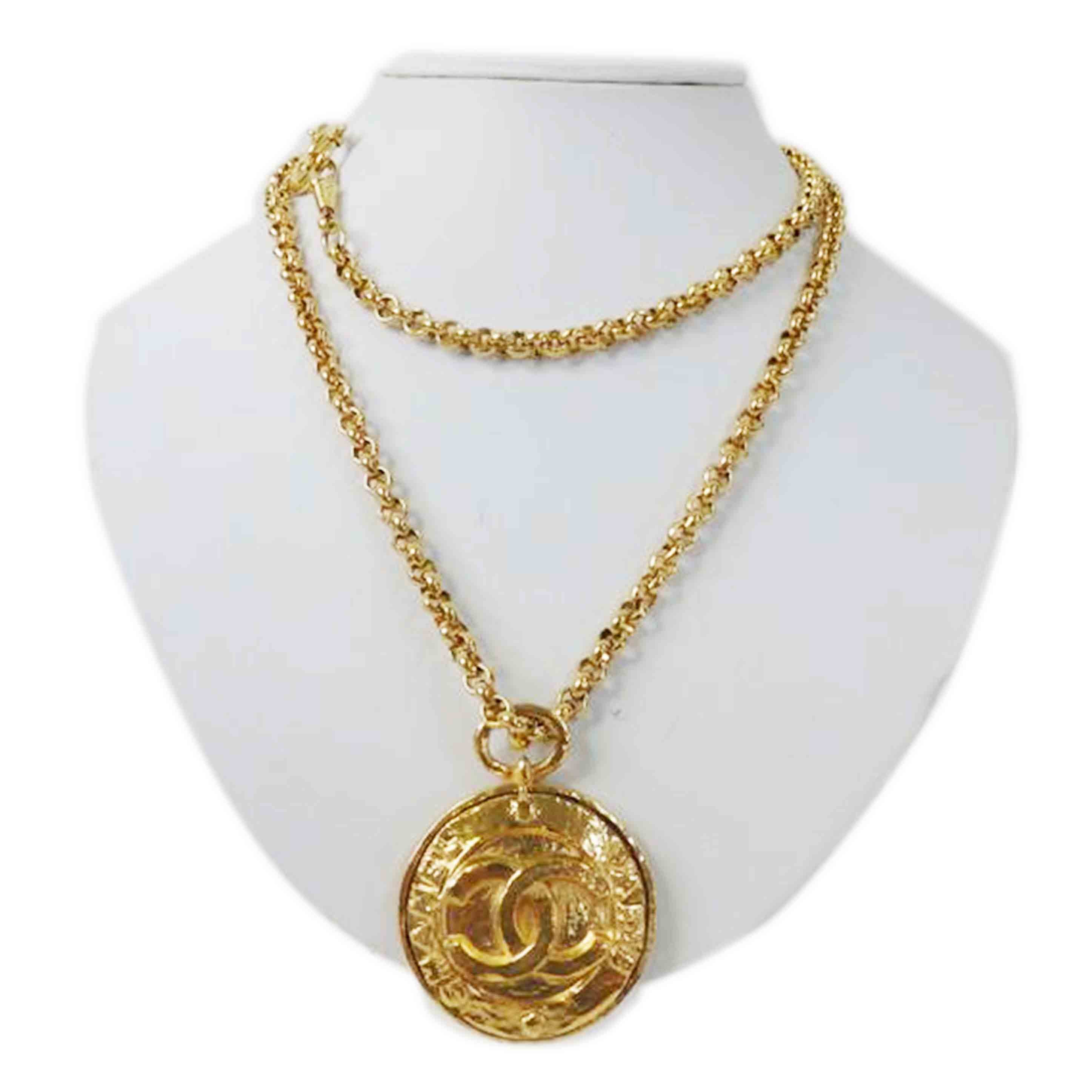 CHANEL シャネル/ココマークミラーネックレス/ゴールド//2/8/ABランク/84