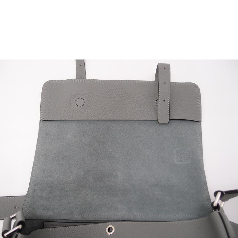 LOEWE ロエベ/ミニタリーメッセンジャーショルダー/グレー/316.41.N64//061***/Aランク/69