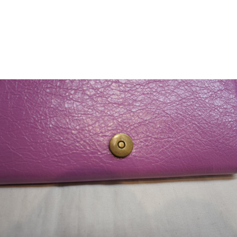 BALENCIAGA バレンシアガ/クラシックマネー/レザーロングウォレット/ピンク/163471//SAランク/92