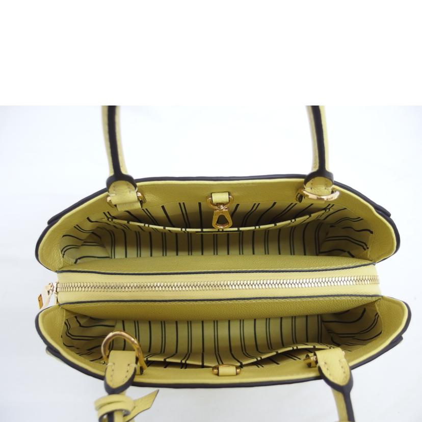 LV ルイ・ヴィトン/モンテーニュBB/モノグラム/アンプラント/イエロー/M41051//DK4***/Aランク/18