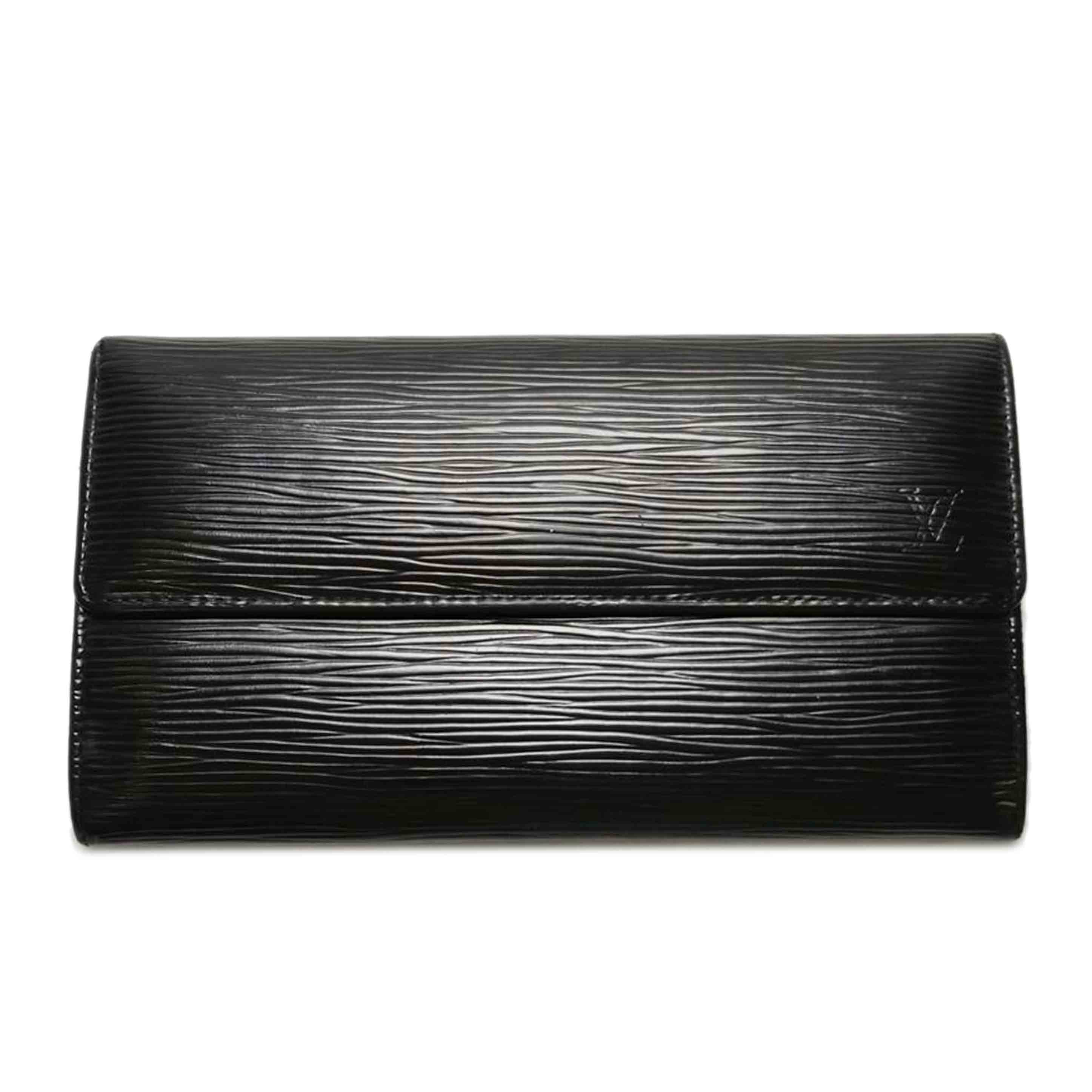 LV ルイヴィトン/ポルトフォイユサラ エピ ノワール/M63742//SR0***/Bランク/52