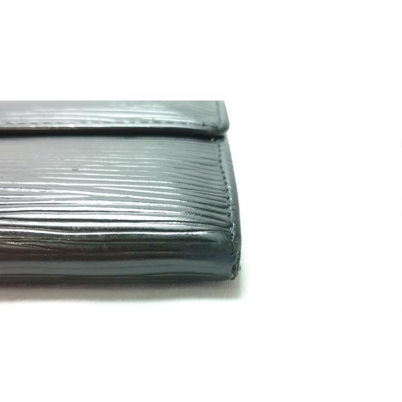 LV ルイヴィトン/ポルトフォイユサラ エピ ノワール/M63742//SR0***/Bランク/52