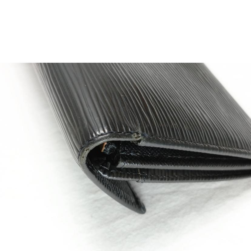 LV ルイヴィトン/ポルトフォイユサラ エピ ノワール/M63742//SR0***/Bランク/52