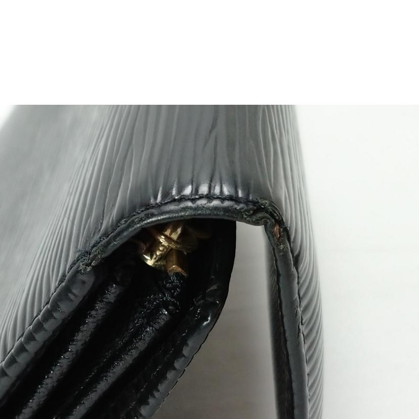 LV ルイヴィトン/ポルトフォイユサラ エピ ノワール/M63742//SR0***/Bランク/52