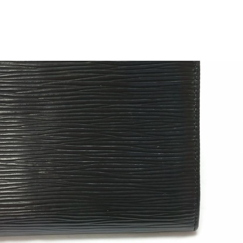 LV ルイヴィトン/ポルトフォイユサラ エピ ノワール/M63742//SR0***/Bランク/52