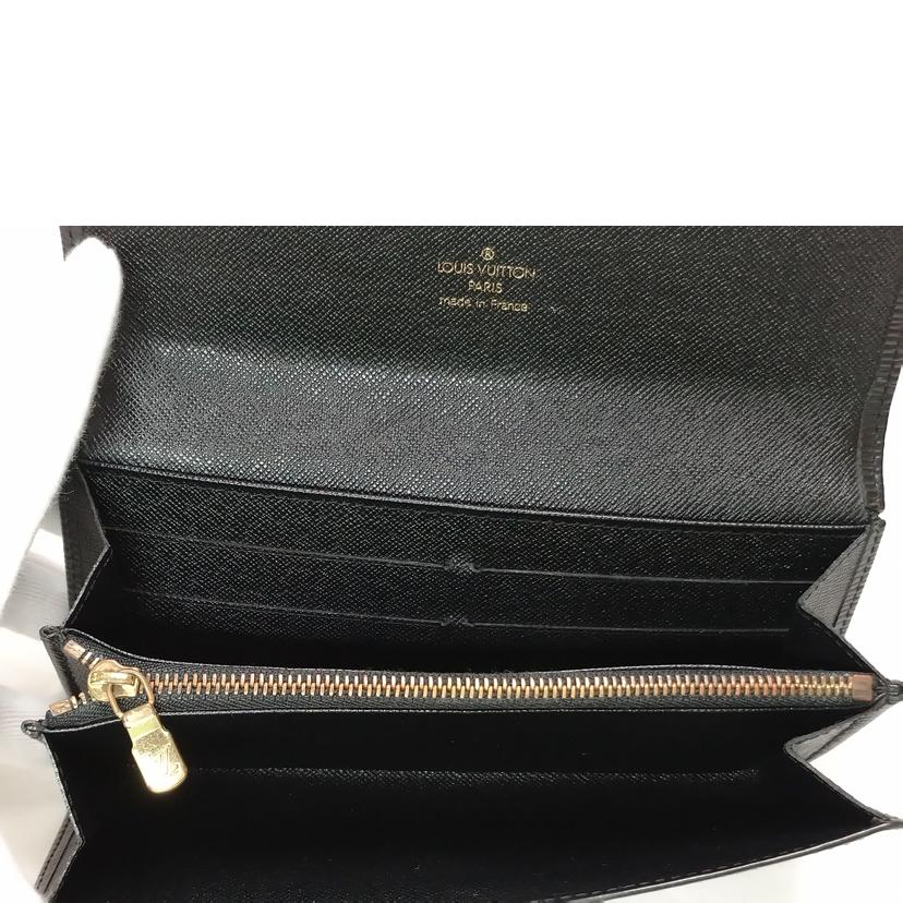 LV ルイヴィトン/ポルトフォイユサラ エピ ノワール/M63742//SR0***/Bランク/52