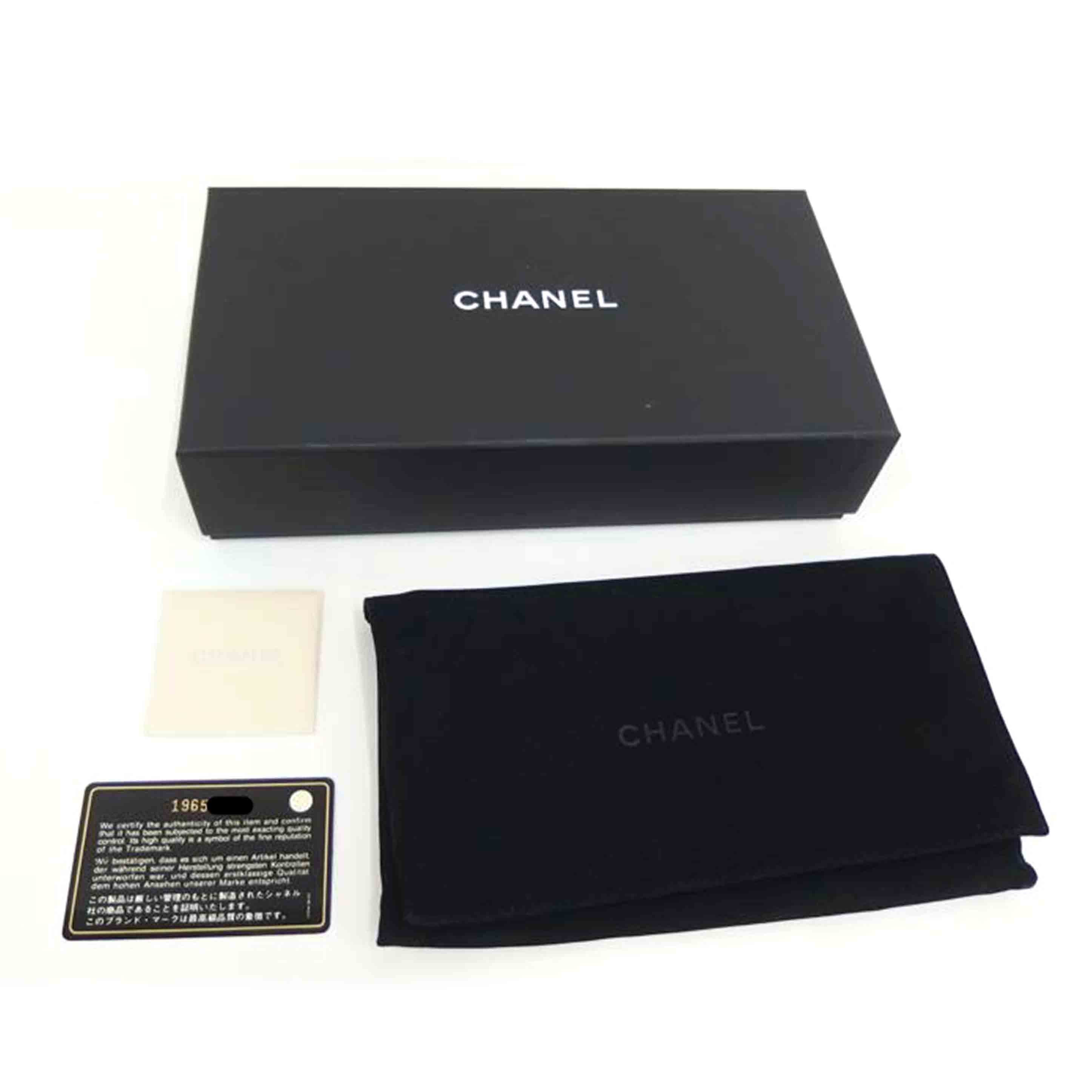 CHANEL シャネル/マトラッセラウンドファスナー/ラムスキン//196*****/Aランク/82