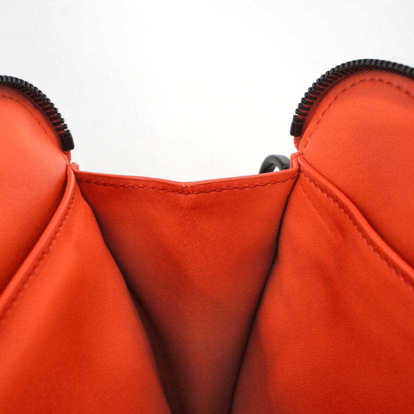 VOTTEGA VENETA ボッテガヴェネタ/クラッチバッグ イントレチャート/オレンジ×ホワイト/B07834363E//ABランク/01