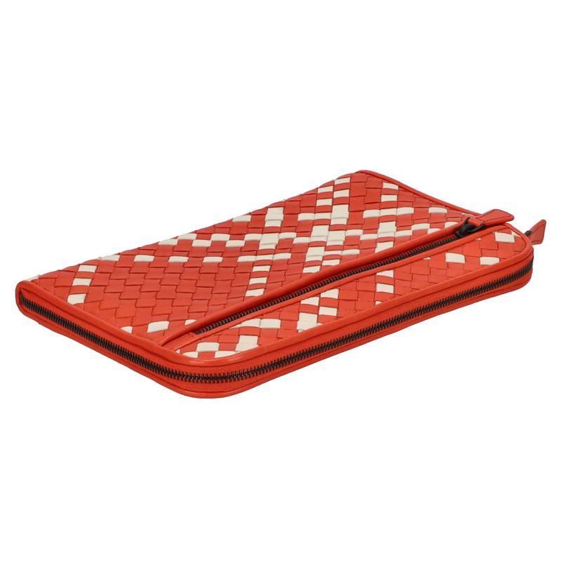 VOTTEGA VENETA ボッテガヴェネタ/クラッチバッグ イントレチャート/オレンジ×ホワイト/B07834363E//ABランク/01