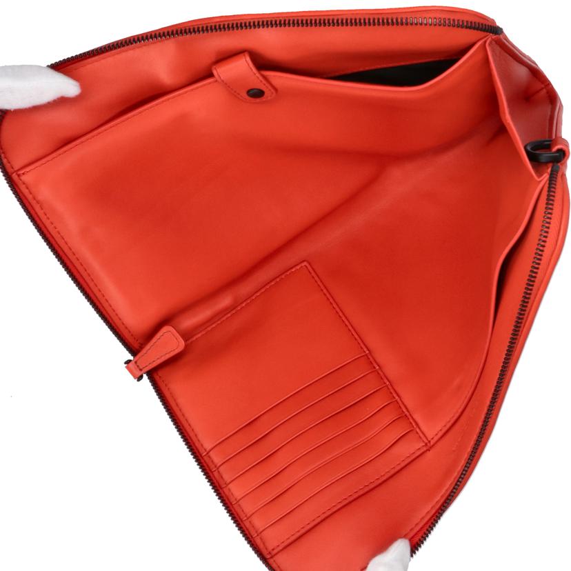 VOTTEGA VENETA ボッテガヴェネタ/クラッチバッグ イントレチャート/オレンジ×ホワイト/B07834363E//ABランク/01