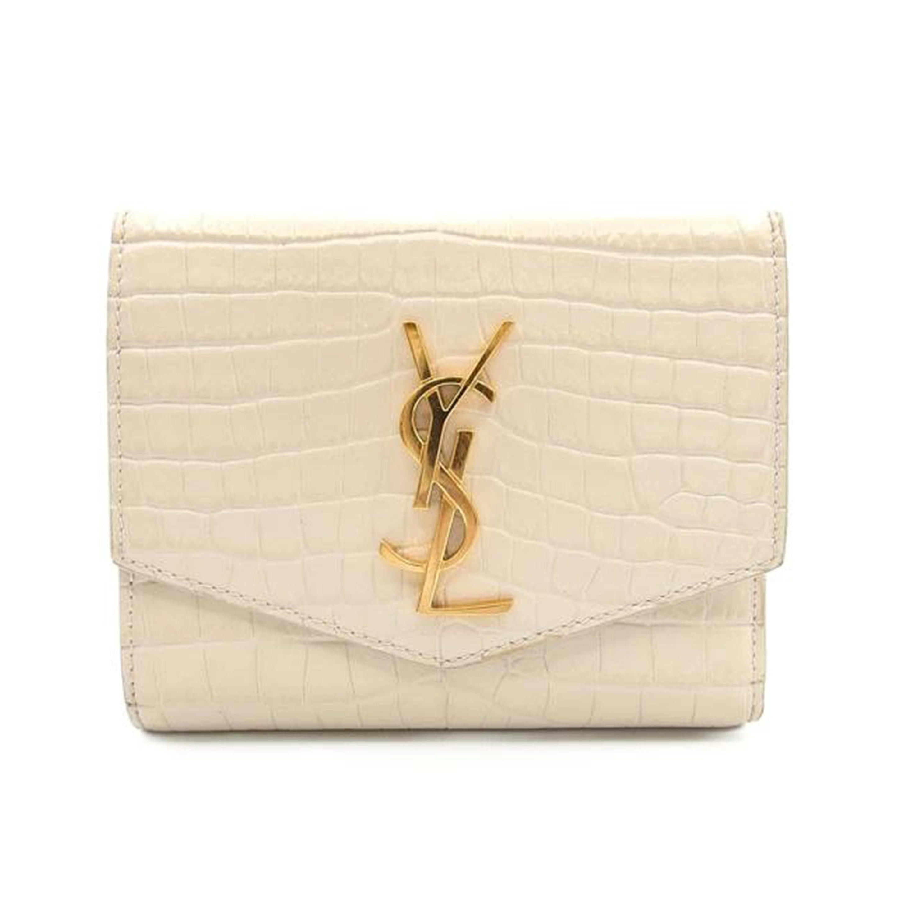 YSL サンローラン/アップダウンコンパクトウォレット/ベージュ/582296//102*/ABランク/04