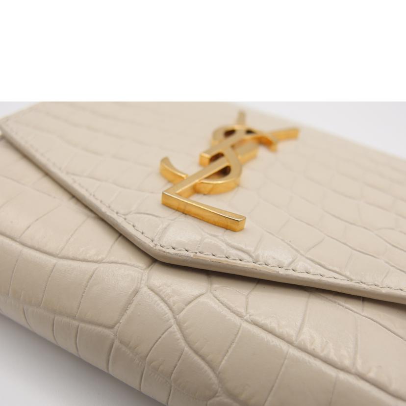 YSL サンローラン/アップダウンコンパクトウォレット/ベージュ/582296//102*/ABランク/04