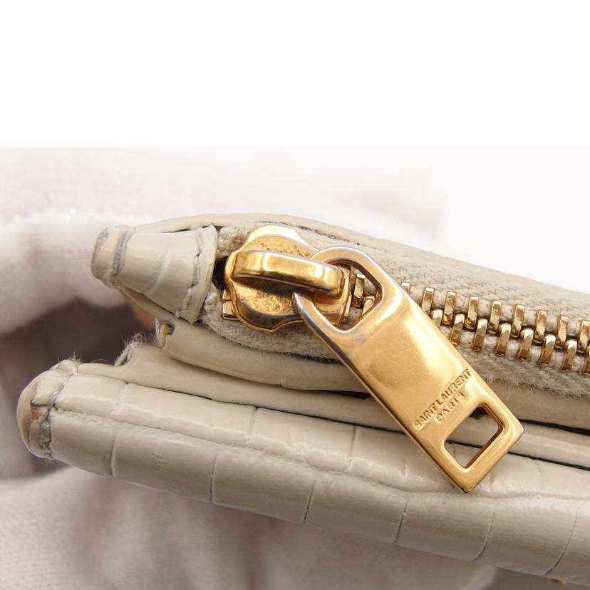 YSL サンローラン/アップダウンコンパクトウォレット/ベージュ/582296//102*/ABランク/04