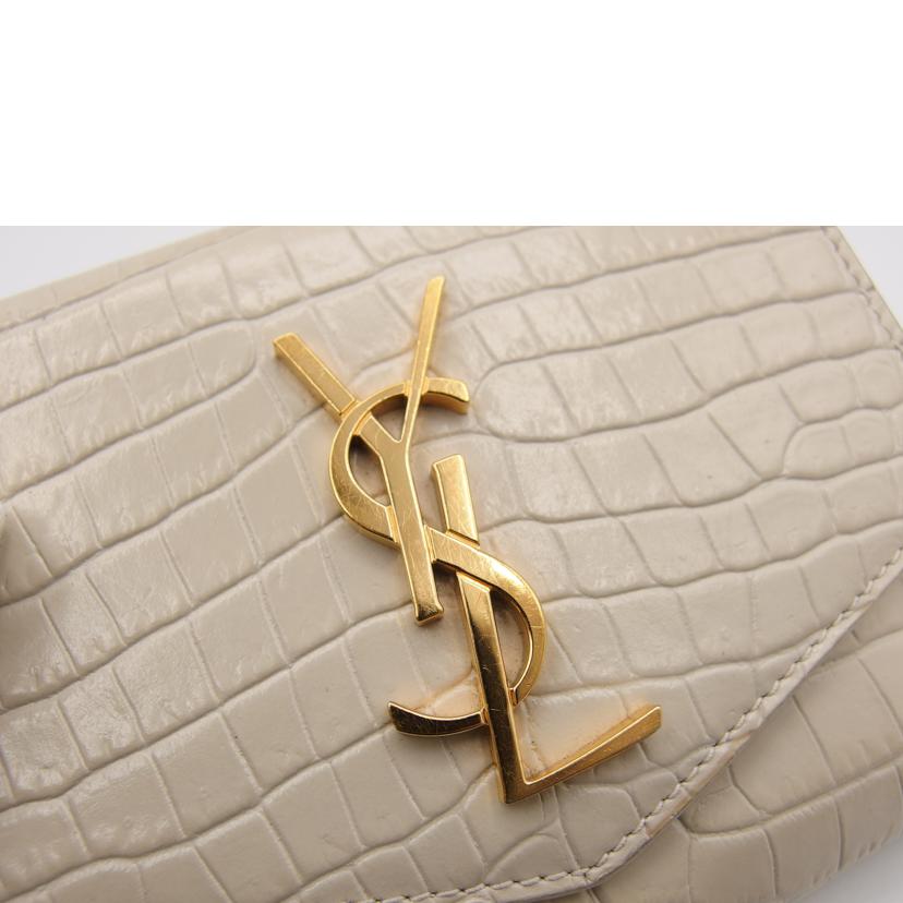 YSL サンローラン/アップダウンコンパクトウォレット/ベージュ/582296//102*/ABランク/04