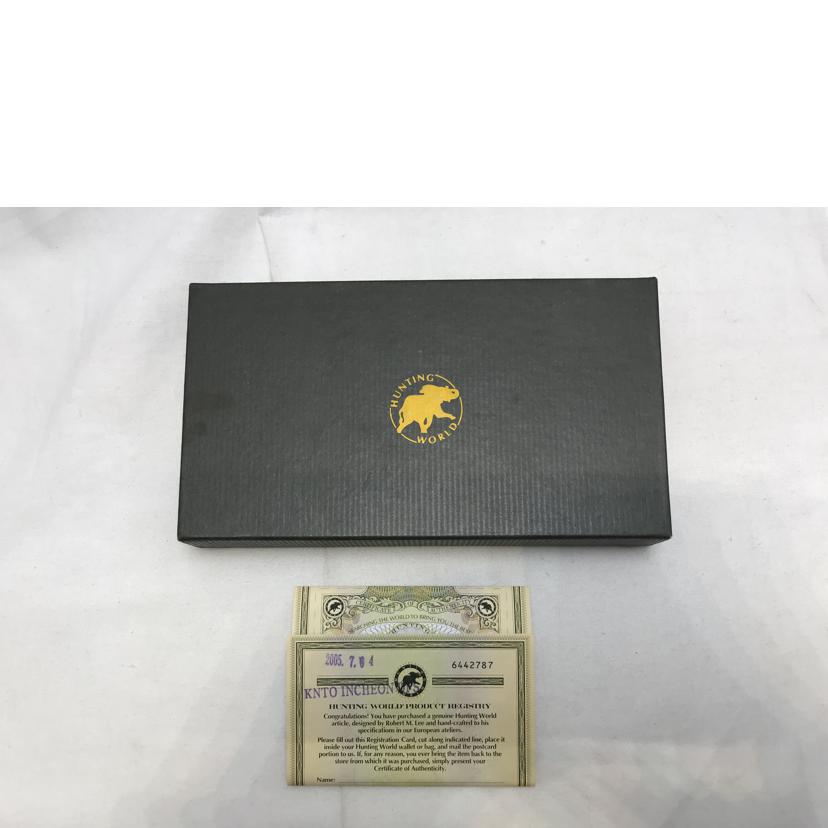 HUNTING WORLD ハンティングワールド/2つ折り長財布//644****/Aランク/51