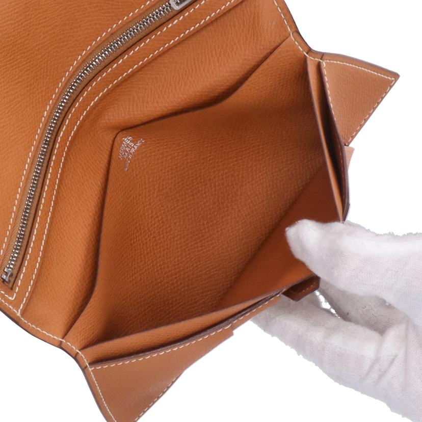 HERMES エルメス/ベアン/ヴォーエプソン/シルバー金具//□I **/Aランク/75