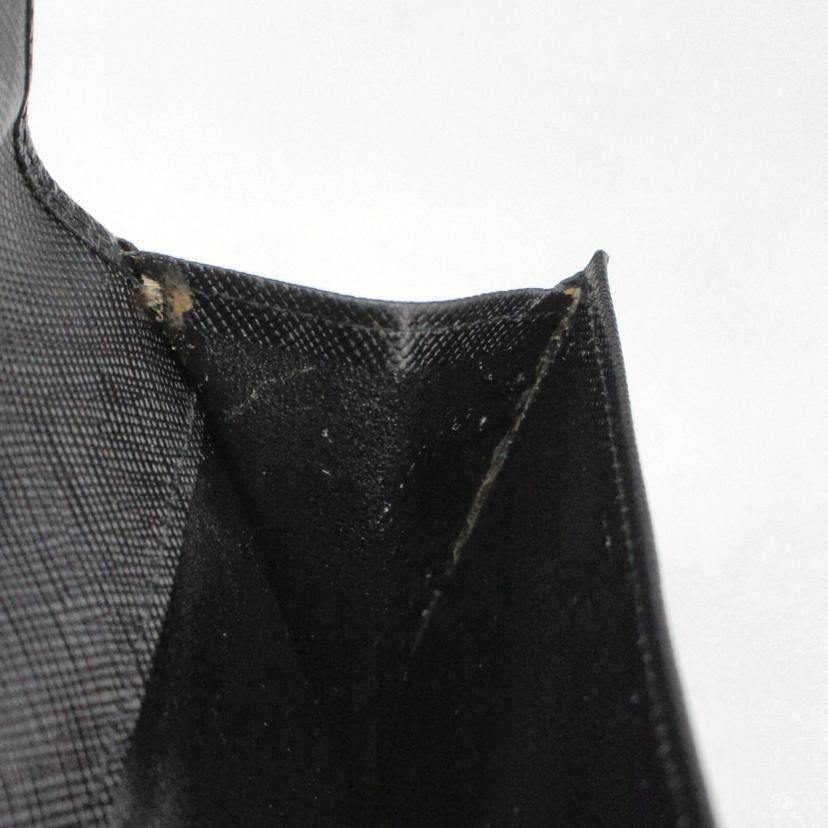 Salvatore Ferragamo サルヴァトーレ フェラガモ/ガンチーニ レザー 二つ折り財布/ブラック/AQ-220773//Sランク/01