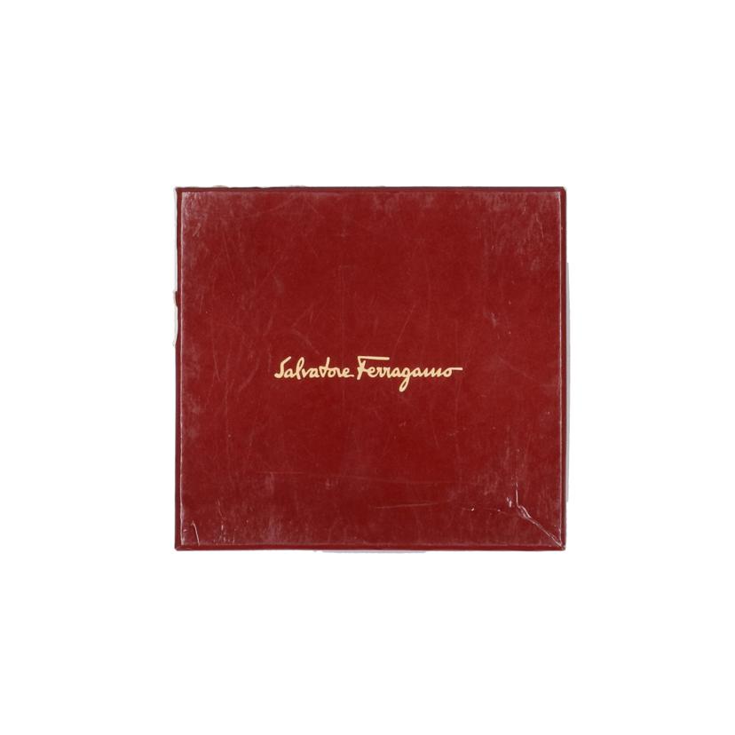 Salvatore Ferragamo サルヴァトーレ フェラガモ/ガンチーニ レザー 二つ折り財布/ブラック/AQ-220773//Sランク/01