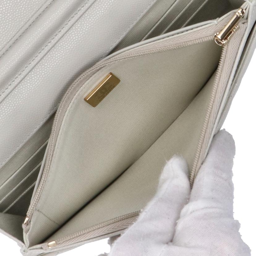 CHANEL シャネル/マトラッセチェーンウォレット/キャビアスキン/オフホワイト/AP3971//CHN*****/Aランク/75