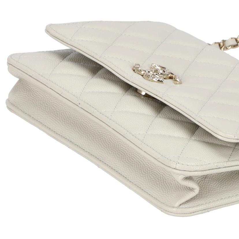 CHANEL シャネル/マトラッセチェーンウォレット/キャビアスキン/オフホワイト/AP3971//CHN*****/Aランク/75