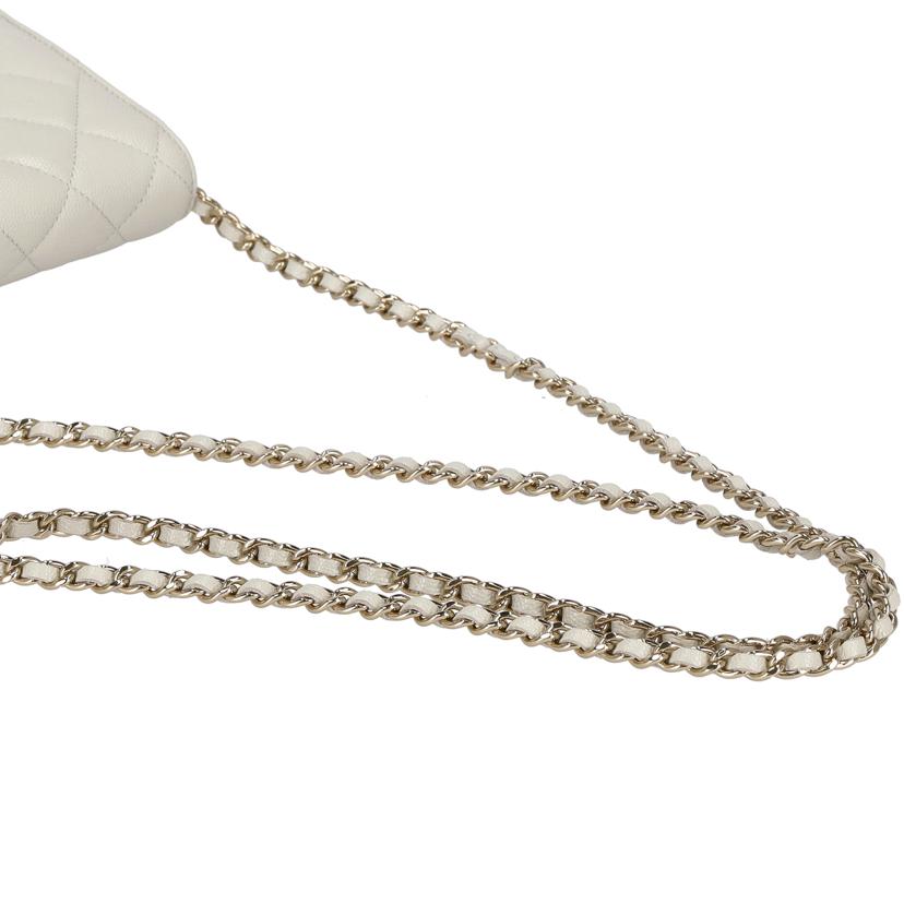 CHANEL シャネル/マトラッセチェーンウォレット/キャビアスキン/オフホワイト/AP3971//CHN*****/Aランク/75