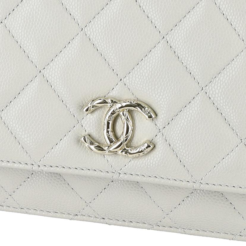 CHANEL シャネル/マトラッセチェーンウォレット/キャビアスキン/オフホワイト/AP3971//CHN*****/Aランク/75